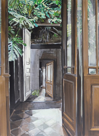 Příběh z Obanu 2, akryl na plátně, 105×75cm